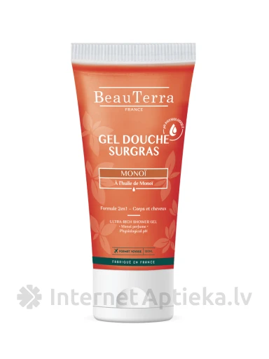 BeauTerra гель для душа, масло Монои, 100 мл | internetaptieka.lv