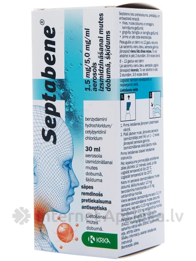 Septabene aerosols, 30 ml | internetaptieka.lv