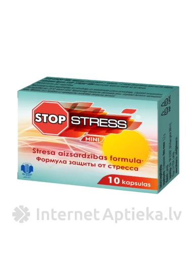 STOP STRESS MINI, 10 капсул | internetaptieka.lv