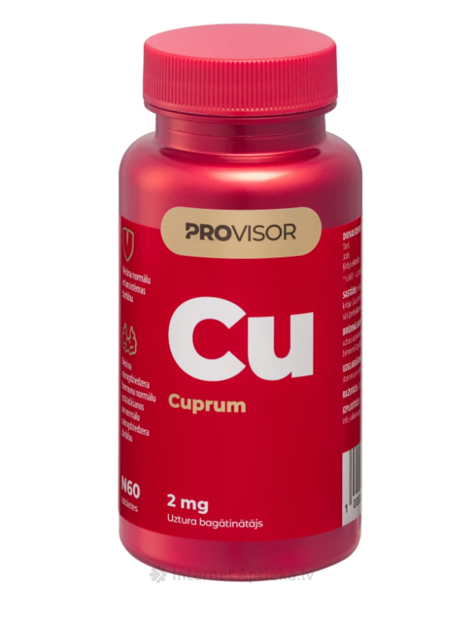 PROVISOR Vask (CU) 2000 mg, 60 tabletti | internetaptieka.lv