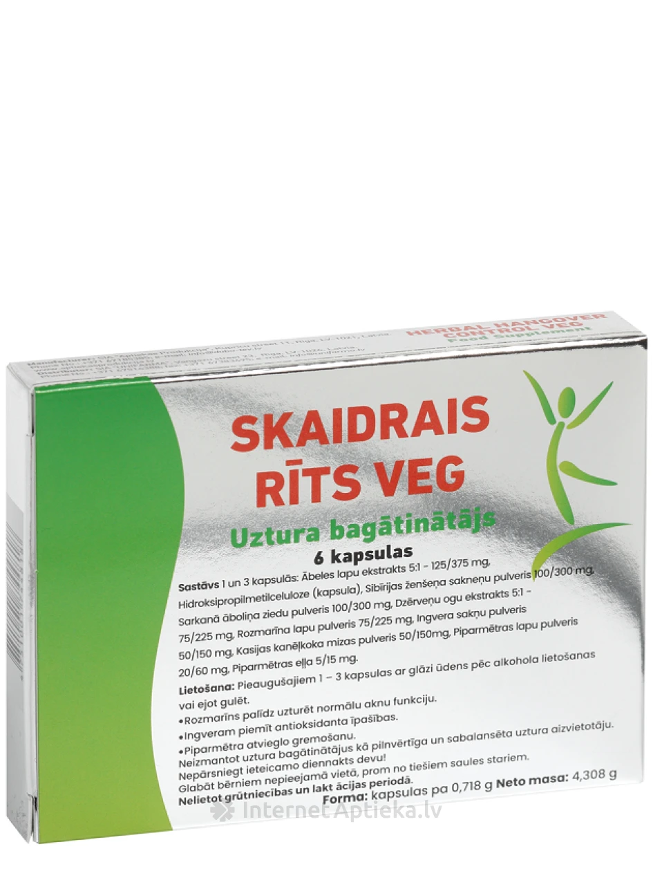 Skaidrais Rīts VEG kapsulas, 6 gb. | internetaptieka.lv