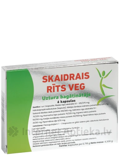 Skaidrais Rīts VEG kapsulas, 6 gb. | internetaptieka.lv