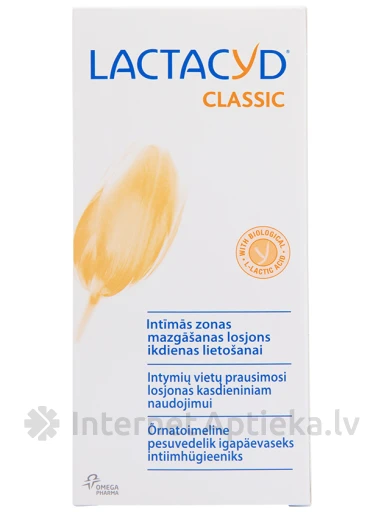 Lactacyd Classic losjons ikdienas intīmai higiēnai, 200 ml | internetaptieka.lv
