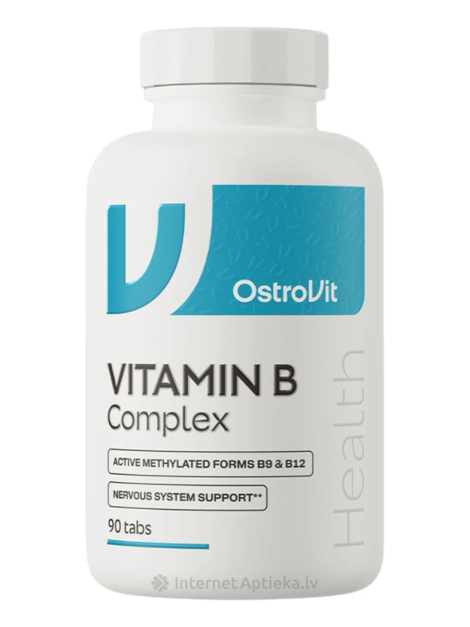 OstroVit Vitamin B Complex tabletes, 90 gb. | internetaptieka.lv