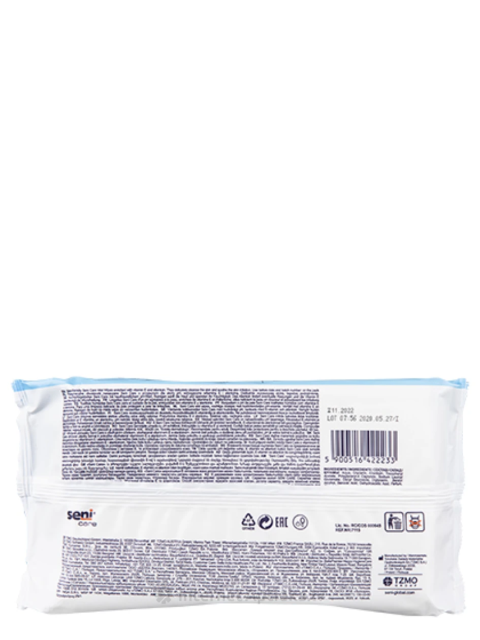 SENI CARE mitrās salvetes ar vitamīnu E un Alantoīnu, XXL, 48 gb. | internetaptieka.lv