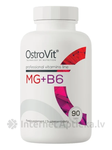 OstroVit Mg + B6 tabletes, 90 gb. | internetaptieka.lv