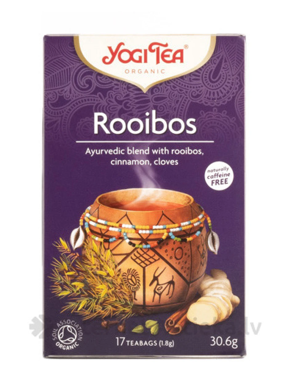 Чай Yogi Rooibos, 17 пакетиков | internetaptieka.lv