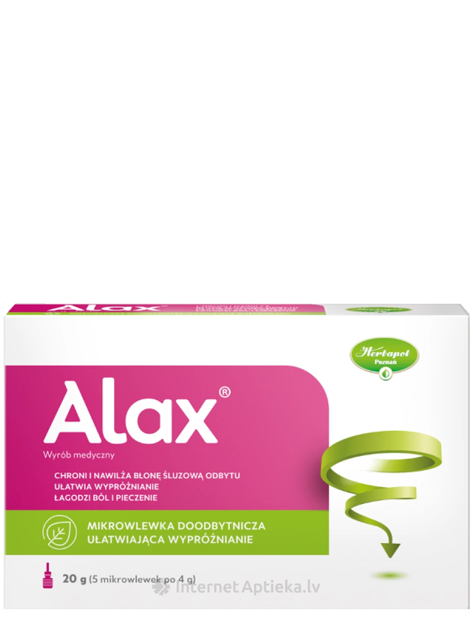ALAX® Taisnās zarnas mikroklizmas, 5*4 g | internetaptieka.lv