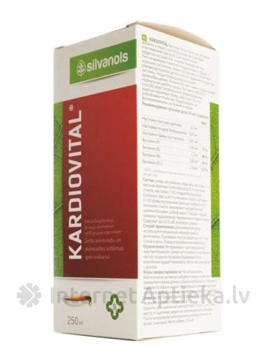 Silvanols Kardiovital Бальзам, 250 мл | internetaptieka.lv