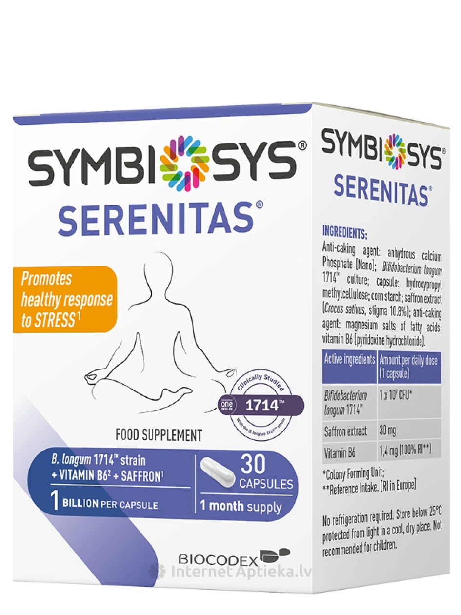 Symbiosys Serenitas 247 mg, 30 капсул | internetaptieka.lv