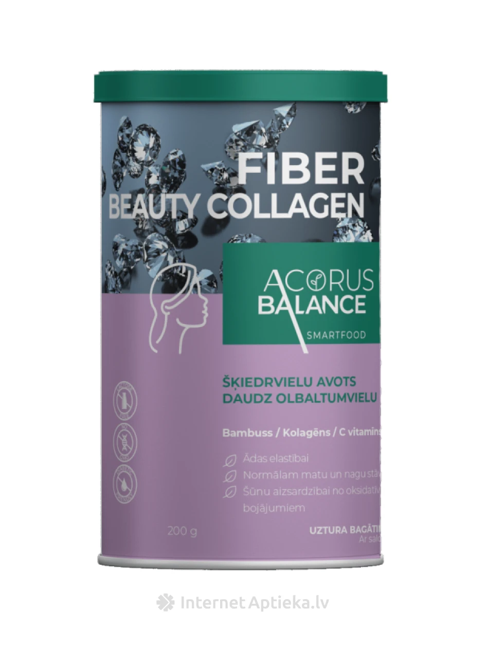 Acorus Balance Fiber Beauty коллаген, 200 г | internetaptieka.lv