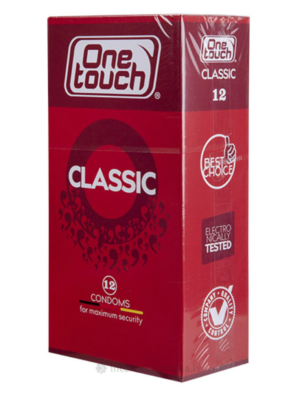 One Touch Classic prezervatīvi, 12 gb. | internetaptieka.lv