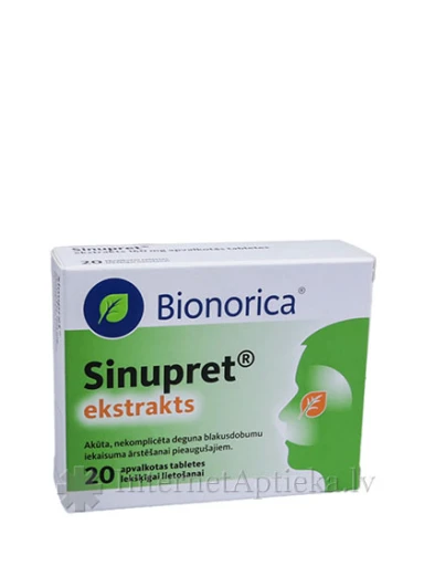 Sinupret ekstrakts, 20 tabletes | internetaptieka.lv
