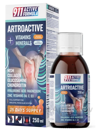 911 Active Formula Artoactive Vitamins+Minerals lahus, 250 ml | internetaptieka.lv