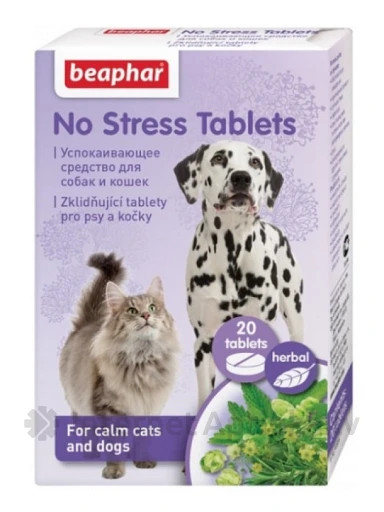 Beaphar Nomierinošas tabletes kaķiem un suņiem, 20 gb. | internetaptieka.lv