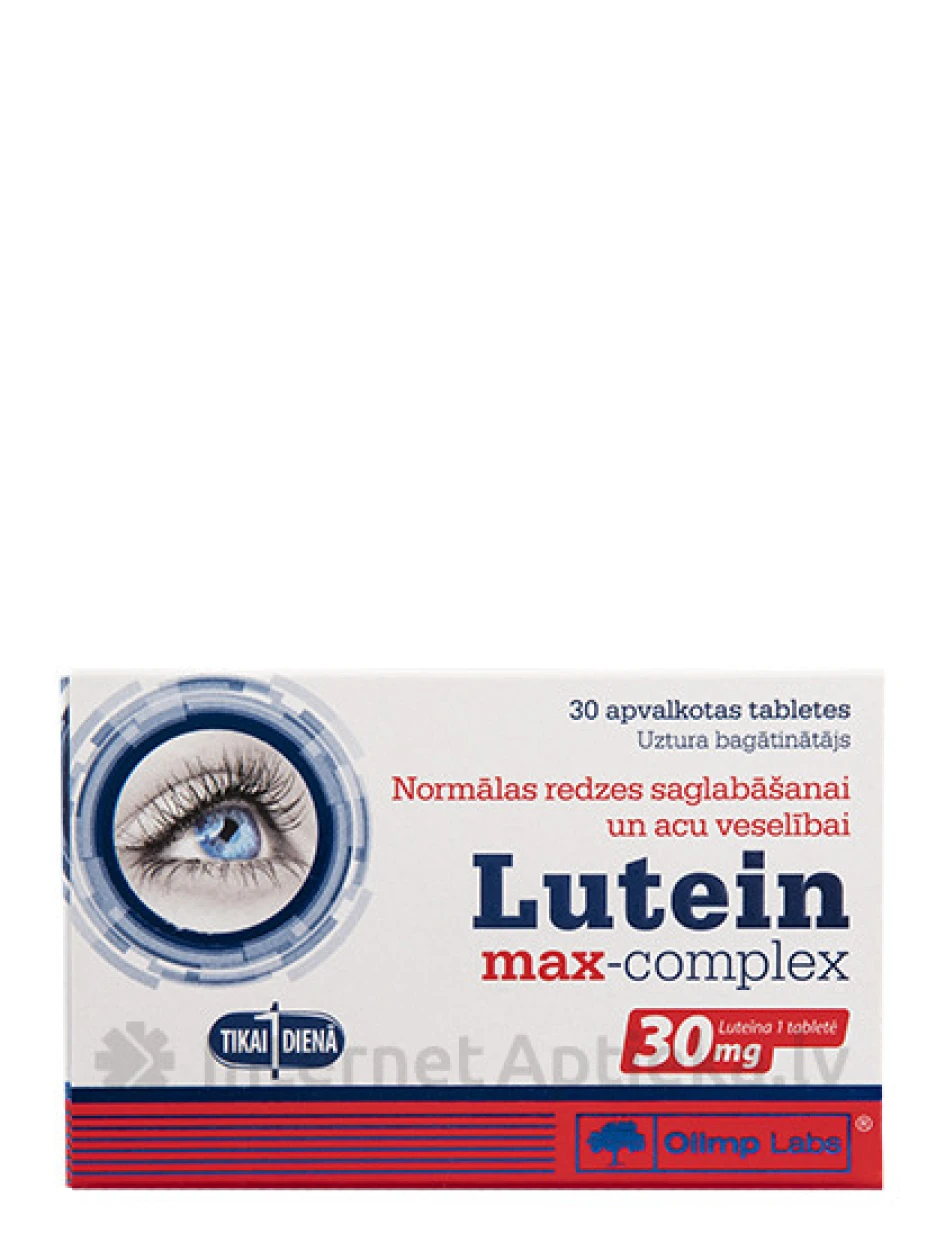 Olimp Labs Lutein max-complex, 30 tabletes | internetaptieka.lv