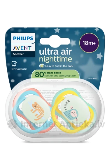 Philips Avent Ultra Air Night Lutt 18 k +, 2 tk. | internetaptieka.lv