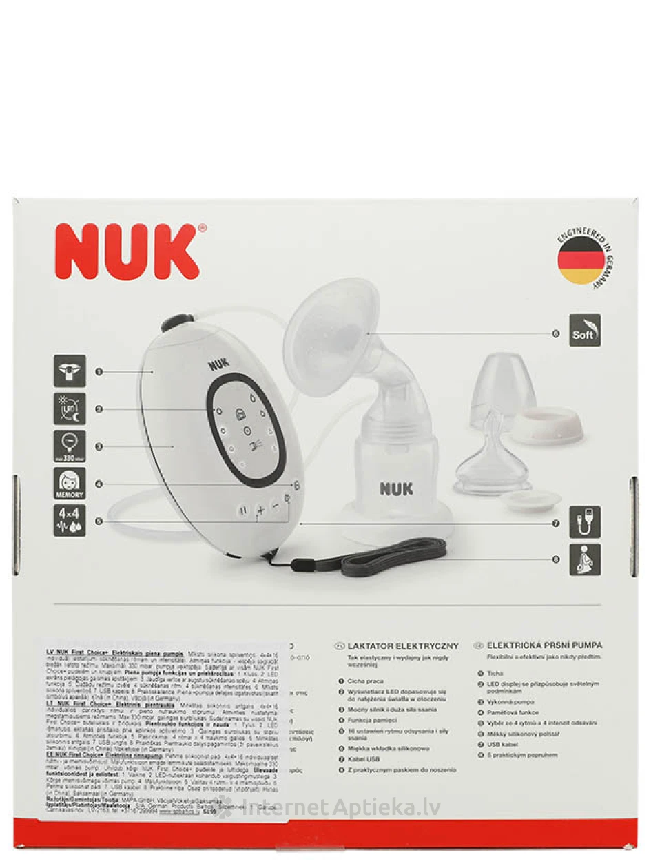 Электрический молокоотсос Nuk First Choice, 1 шт. | internetaptieka.lv