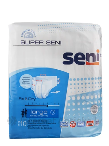 Seni Super Large autiņbiksītes, 10 gb. | internetaptieka.lv