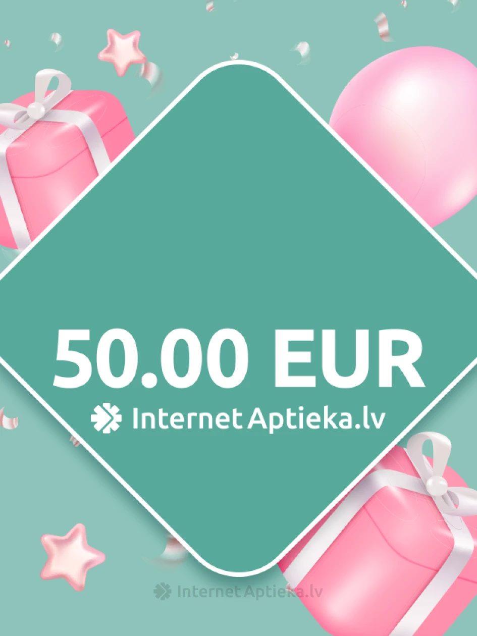Dovanų kortelė 50,00 Eur, 1 gabalas | internetaptieka.lv