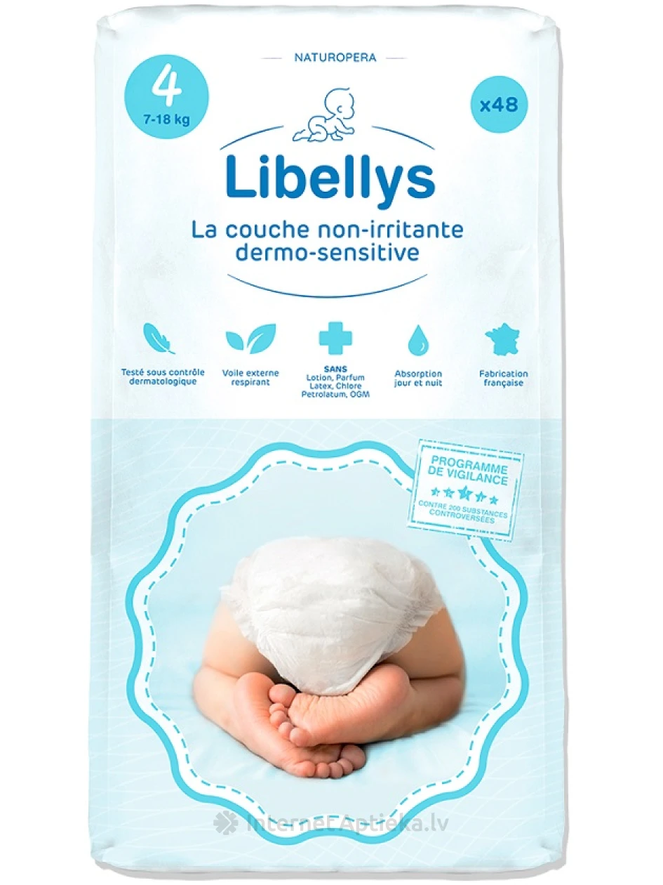 Libellys Dermo-Sensitive "L" mähkmed (7-18kg), 48 Gb. | internetaptieka.lv