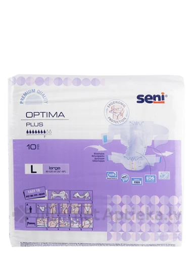 Seni Optima Plus L подгузники для взрослых, 10 шт. | internetaptieka.lv
