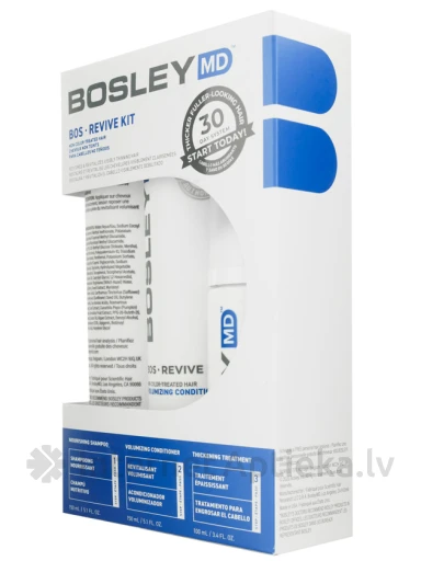 BOSLEY Revive Набор на 30 дней для неокрашенных волос, (150мл+150мл+100мл) | internetaptieka.lv