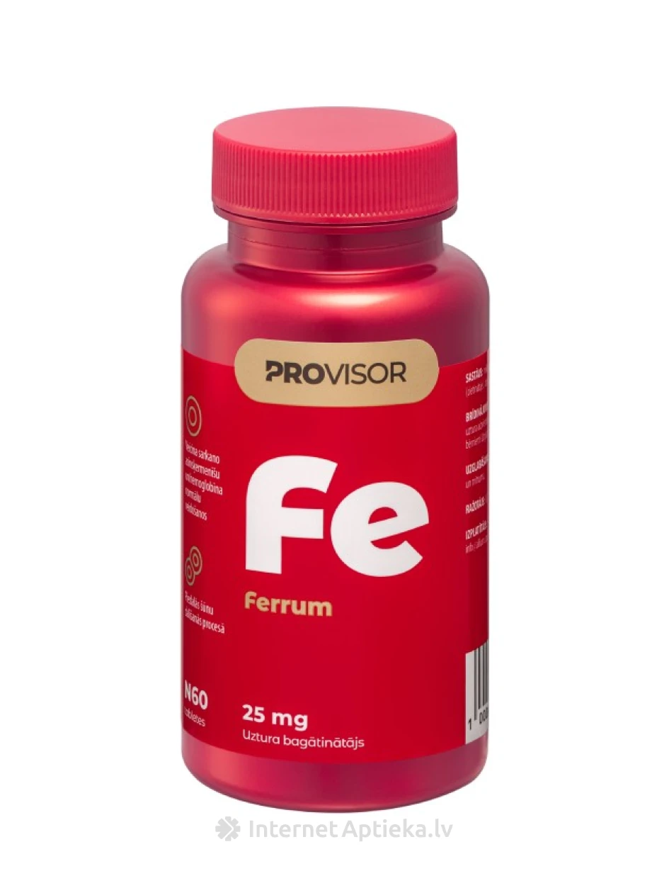 PROVISOR Raud (FE) 25 mg, 60 tabletti | internetaptieka.lv