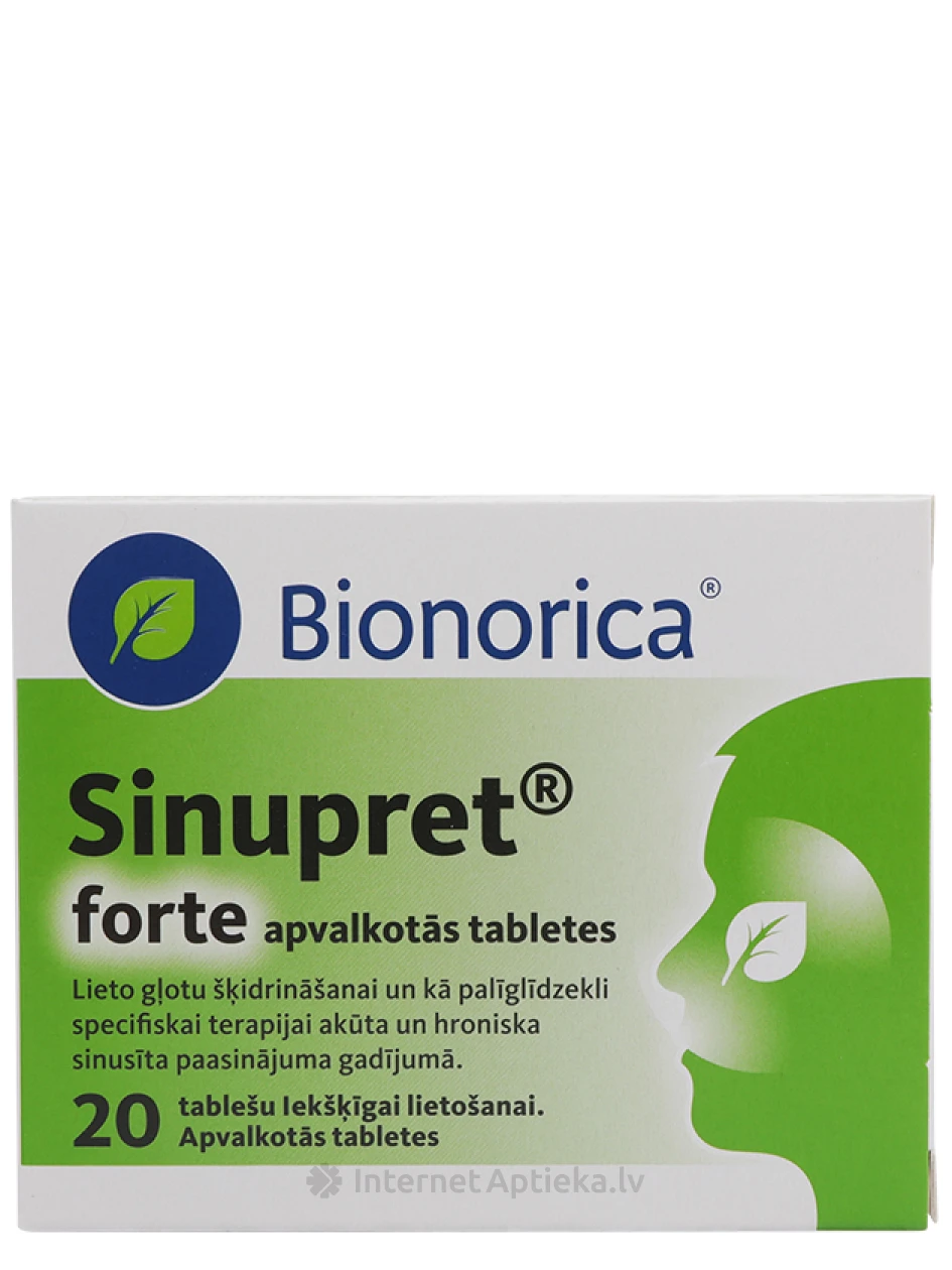Sinupret Forte, 20 tabletti | internetaptieka.lv