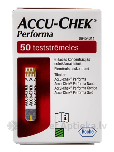 Accu-Chek Performa testribad, 50 tk. | internetaptieka.lv