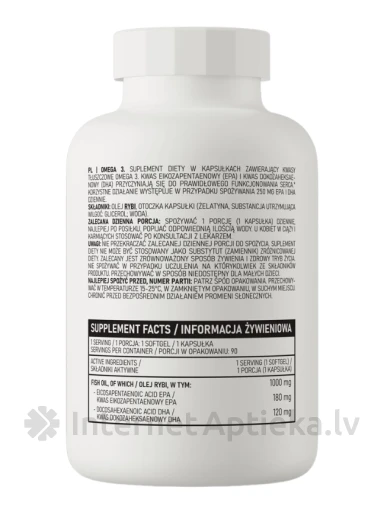 OstroVit Kapsulas Omega3, 90 gb. | internetaptieka.lv