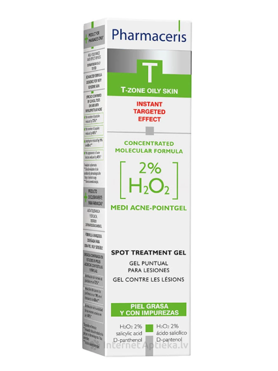 Pharmaceris T MEDI ACNE-POINTGEL гель для локального ухода H2O2, 10 мл | internetaptieka.lv