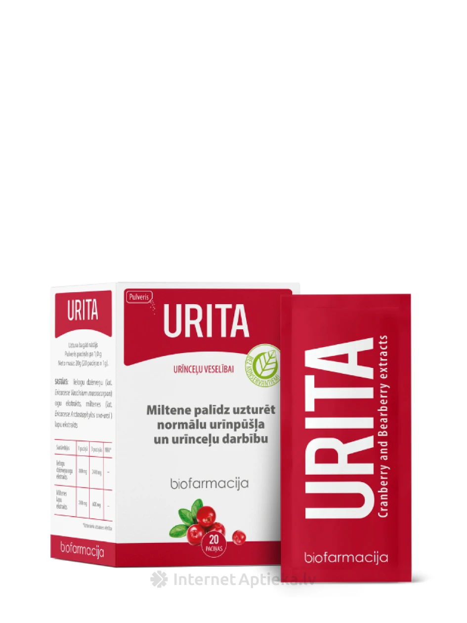 Biofarmacija Urita paciņas, 20 gb. | internetaptieka.lv