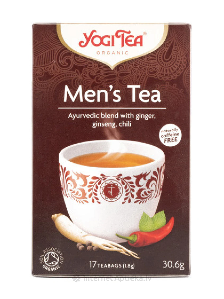 Чай Yogi Men’s, 30.6 г | internetaptieka.lv