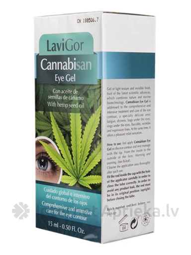 Lavigor Cannabisan acu kontūras fluīdgēls, 15 ml | internetaptieka.lv