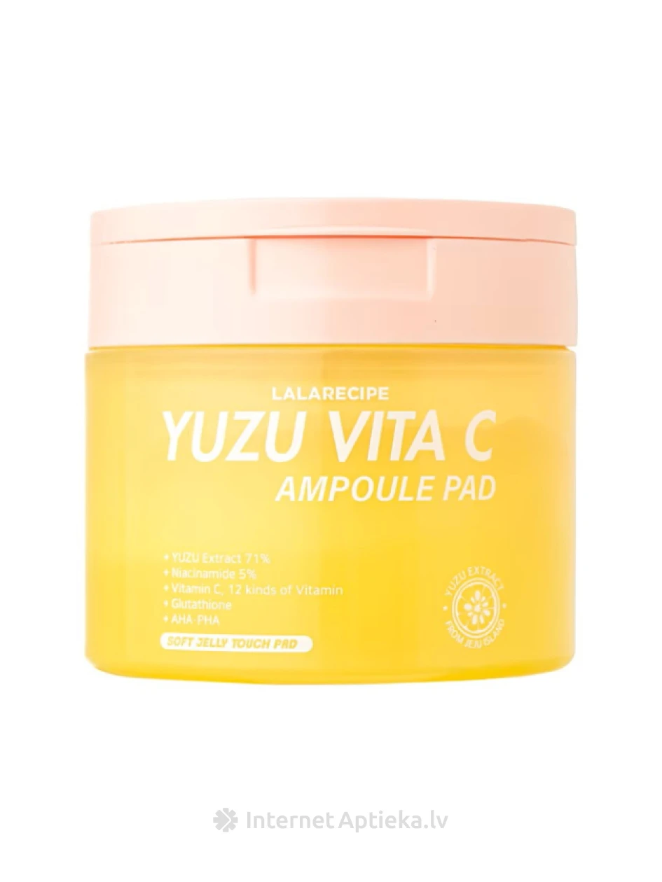 Lalarecipe Yuzu Vita-C tonizējošie ampulas spilventiņi, 80 gab | internetaptieka.lv
