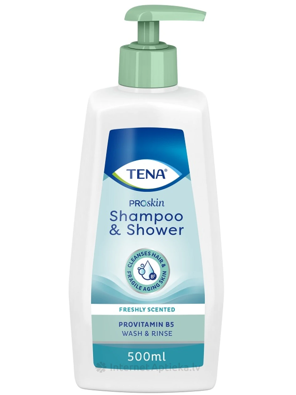 Tena Wash Shampoo & Shower šampūns un dušas želeja, 500 ml | internetaptieka.lv