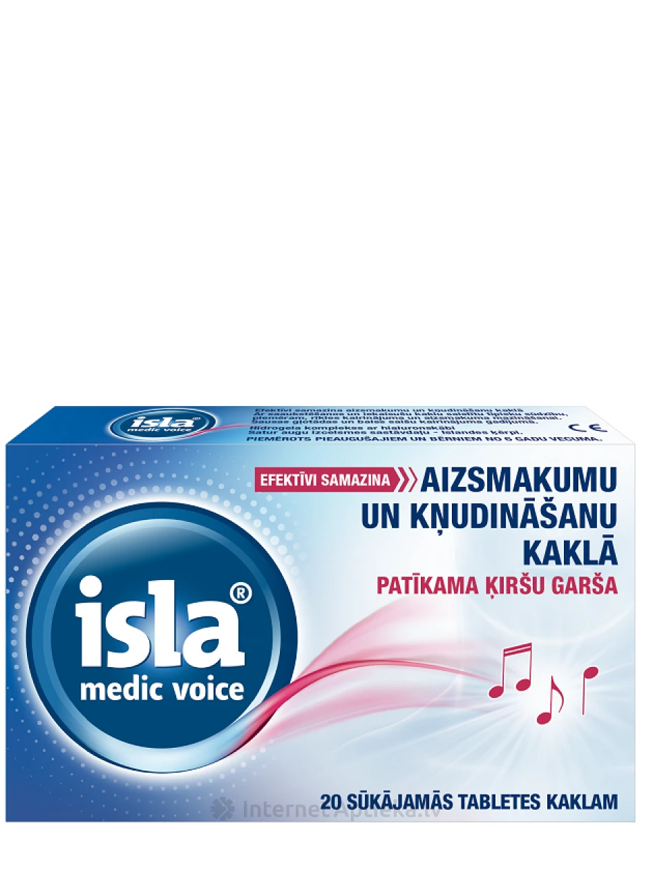 Isla-Medic Hydro+ (вишневый), 20 таблеток | internetaptieka.lv