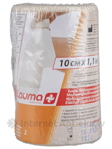 Lauma Medical elastīgā saite 10 cm x 1.1 m, 1 gb. | internetaptieka.lv