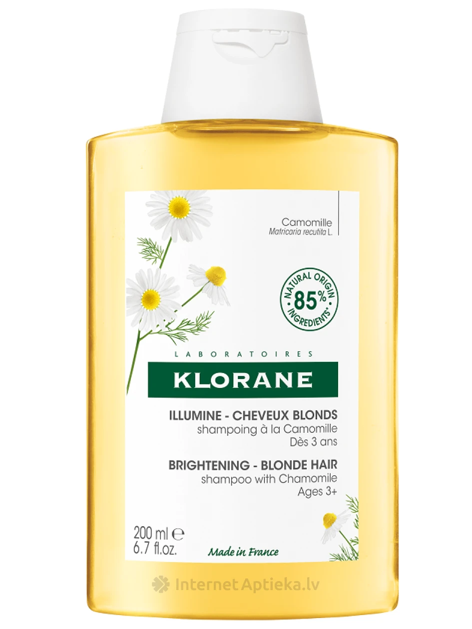 KLORANE шампунь с ромашкой, 200 МЛ | internetaptieka.lv