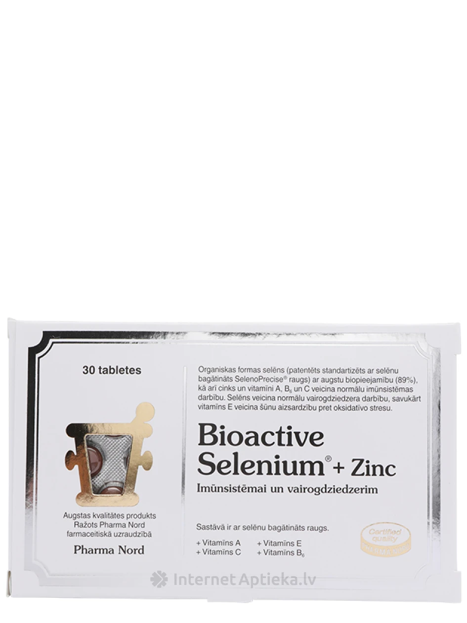 BioActive Selenium + Zinc, 30 tabletes | internetaptieka.lv