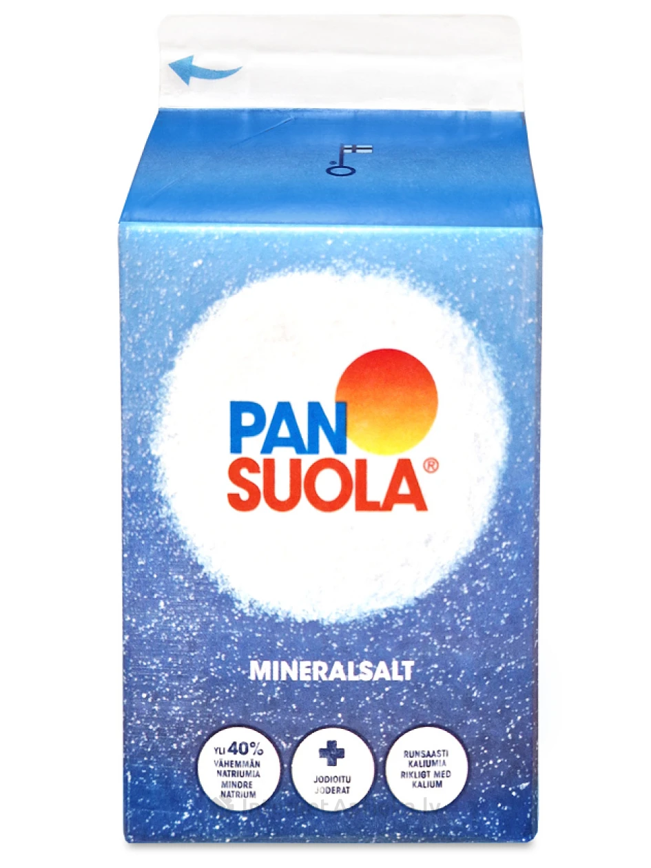PanSalt минерализованная поваренная соль с йодом, 450 г | internetaptieka.lv