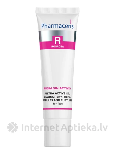 Pharmaceric R Rosalgin Active+ gels pret eritēmu un papulām, 30 ml | internetaptieka.lv