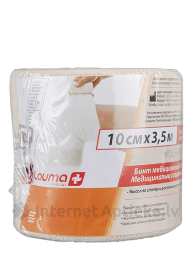 Lauma Medical elastīgā saite 10 cm x 3.5 m, 1 gb. | internetaptieka.lv