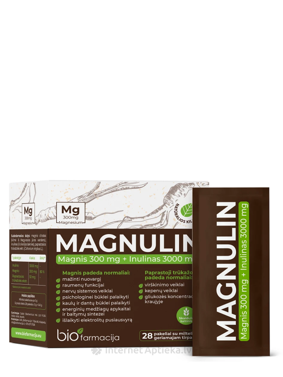 Biofarmacija Bio Magnulin, 28 paciņas | internetaptieka.lv