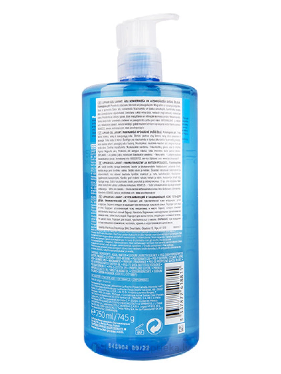 La Roche Posay Lipikar Gel Lavant dušigeel, 750 ml | internetaptieka.lv