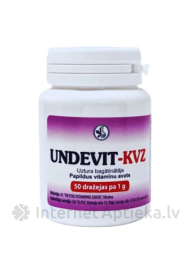 Undevit-KVZ, 50 драже | internetaptieka.lv