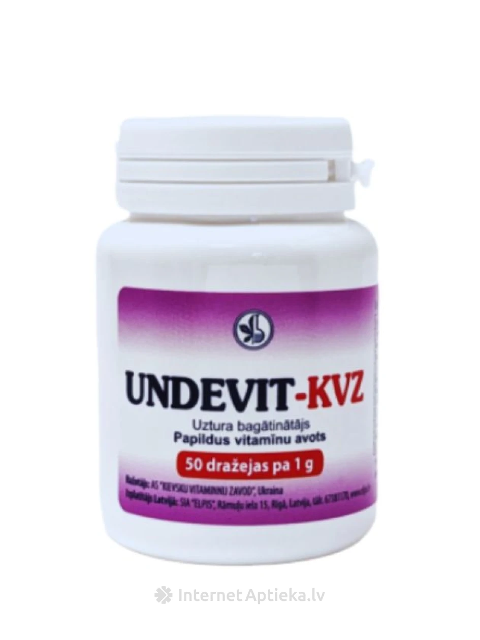 Undevit-KVZ, 50 dražejas | internetaptieka.lv