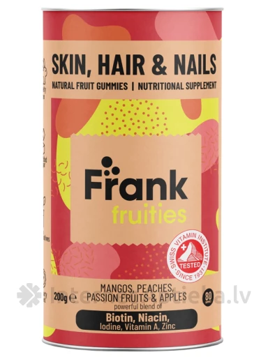 Frank fruities SKIN, HAIR & NAILS, 80 желейных конфет | internetaptieka.lv