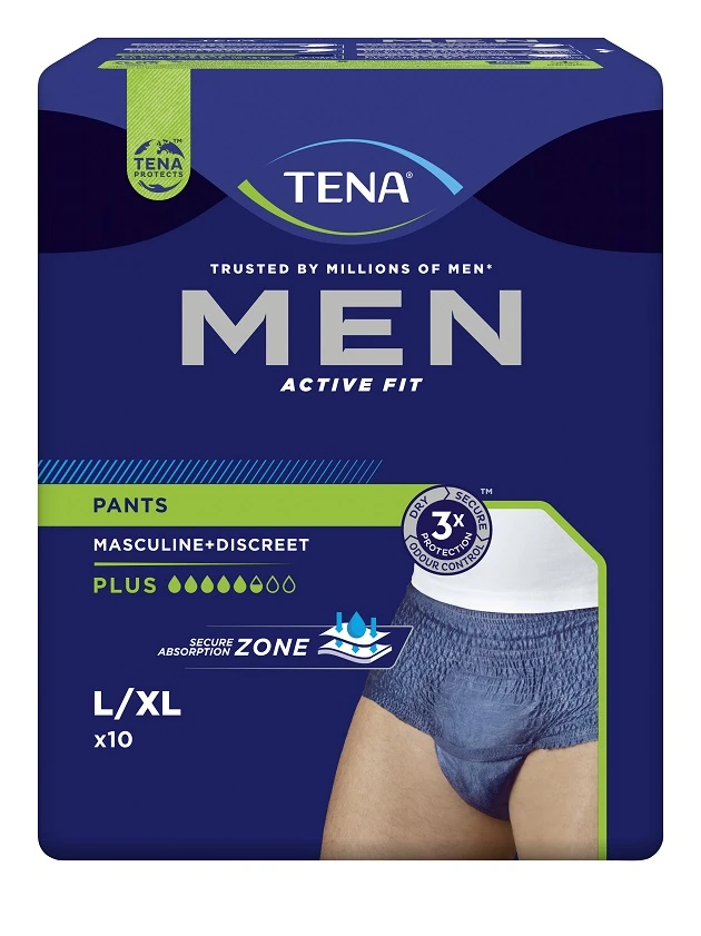 TENA Men Pants Plus L/XL biksītes, 10 gab
